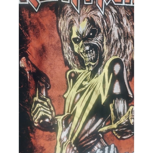 Rare Iron Maiden Eddie Front graphic Tshirt Killers Album Black Short sleeve Lrg - Picture 4 of 9